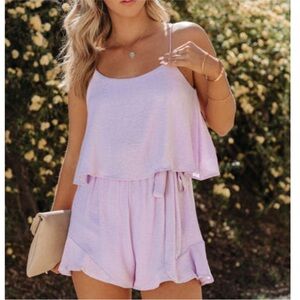 She + sky lilac lavender romper NWT from VICI